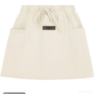 Essentials wheat miniwith Drawstring Waist